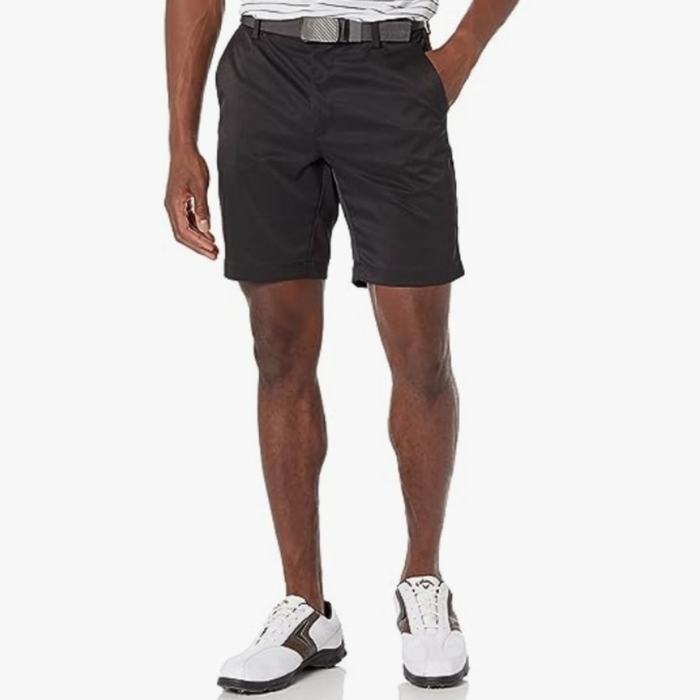 Amazon Essentials Men's Slim-Fit Stretch Golf Short in Black Size 42